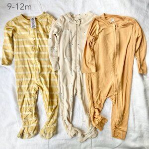 💙2/$25 9-12 Months Baby Sleepers Lot Gerber Cloud Island Rise Little Earthling